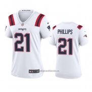 Camiseta NFL Game Mujer New England Patriots Adrian Phillips Blanco