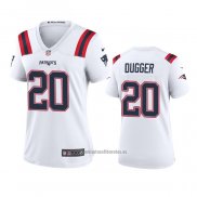 Camiseta NFL Game Mujer New England Patriots Kyle Dugger Blanco