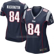 Camiseta NFL Game Mujer New England Patriots Washington Negro