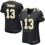 Camiseta NFL Game Mujer New Orleans Saints Thomas Negro