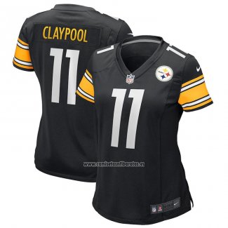 Camiseta NFL Game Mujer Pittsburgh Steelers Chase Claypool Negro