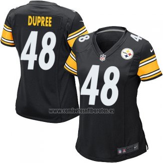 Camiseta NFL Game Mujer Pittsburgh Steelers Dupree Negro