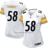 Camiseta NFL Game Mujer Pittsburgh Steelers Lambert Blanco