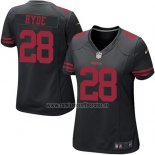 Camiseta NFL Game Mujer San Francisco 49ers Hyde Negro