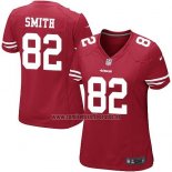 Camiseta NFL Game Mujer San Francisco 49ers Smith Rojo