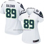 Camiseta NFL Game Mujer Seattle Seahawks Baldwin Blanco