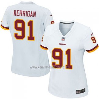 Camiseta NFL Game Mujer Washington Commanders Kerrigan Blanco