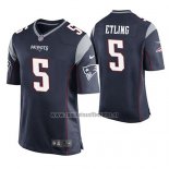 Camiseta NFL Game New England Patriots Danny Etling Azul