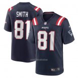 Camiseta NFL Game New England Patriots Jonnu Smith 81 Azul