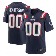Camiseta NFL Game New England Patriots TreVeyon Henderson 2025 Draft Azul