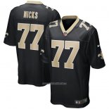 Camiseta NFL Game New Orleans Saints Carl Nicks Retired Negro