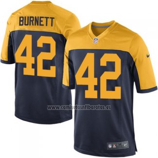 Camiseta NFL Game Nino Green Bay Packers Burnett Negro Amarillo