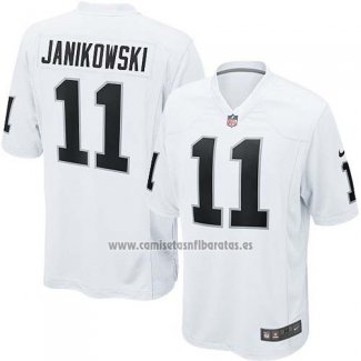 Camiseta NFL Game Nino Las Vegas Raiders Janikowski Blanco