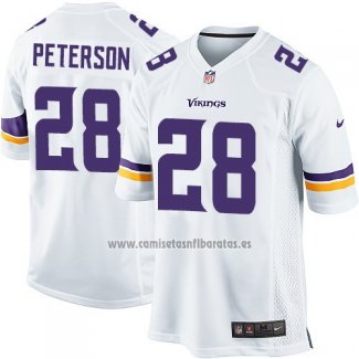 Camiseta NFL Game Nino Minnesota Vikings Peterson Blanco