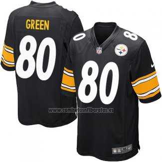 Camiseta NFL Game Nino Pittsburgh Steelers Green Negro