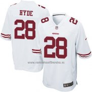 Camiseta NFL Game Nino San Francisco 49ers Hyde Blanco