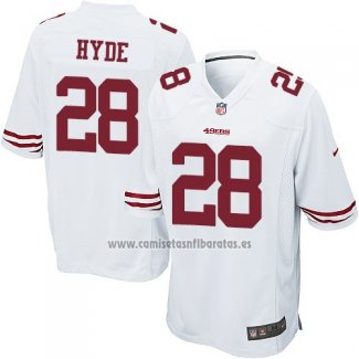 Camiseta NFL Game Nino San Francisco 49ers Hyde Blanco