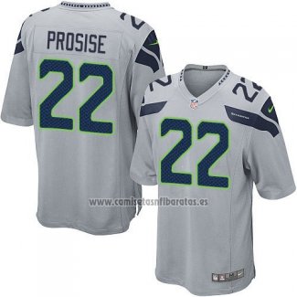 Camiseta NFL Game Nino Seattle Seahawks Prosise Gris