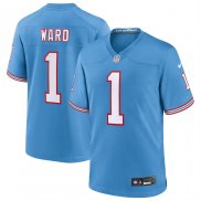 Camiseta NFL Game Tennessee Titans Cameron Ward 2025 2nd Alternate Azul