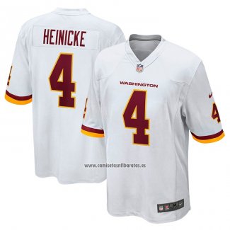 Camiseta NFL Game Washington Commanders Taylor Heinicke Blanco