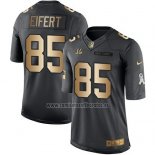 Camiseta NFL Gold Anthracite Cincinnati Bengals Eifert Salute To Service 2016 Negro