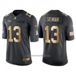 Camiseta NFL Gold Anthracite Denver Broncos Siemian Salute To Service 2016 Negro