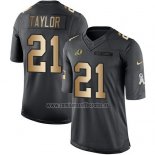 Camiseta NFL Gold Anthracite Washington Commanders Taylor Salute To Service 2016 Negro