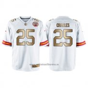 Camiseta NFL Gold Game Kansas City Chiefs Charles Blanco