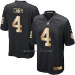 Camiseta NFL Gold Game Las Vegas Raiders Carr Negro