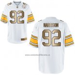 Camiseta NFL Gold Game Pittsburgh Steelers Harrison Blanco