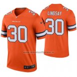 Camiseta NFL Legend Denver Broncos Phillip Lindsay Naranja Color Rush