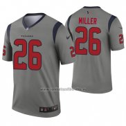 Camiseta NFL Legend Houston Texans 26 Lamar Miller Inverted Gris