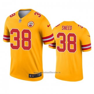 Camiseta NFL Legend Kansas City Chiefs L'jarius Sneed Inverted Oro