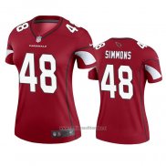 Camiseta NFL Legend Mujer Arizona Cardinals Isaiah Simmons Rojo