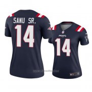 Camiseta NFL Legend Mujer New England Patriots Mohamed Sanu Sr. 2020 Azul