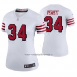 Camiseta NFL Legend Mujer San Francisco 49ers Jason Verrett Blanco Color Rush