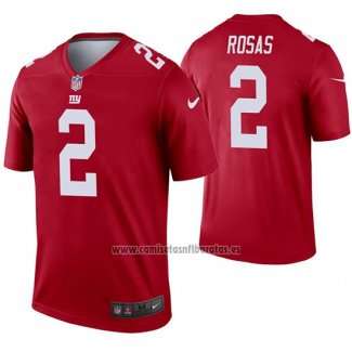 Camiseta NFL Legend New York Giants 2 Aldrick Rosas Inverted Rojo