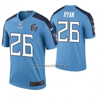 Camiseta NFL Legend Tennessee Titans Logan Ryan Azul 20th Anniversary Color Rush