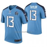 Camiseta NFL Legend Tennessee Titans Taywan Taylor Azul 20th Anniversary Color Rush