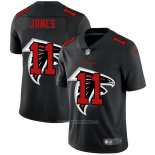 Camiseta NFL Limited Atlanta Falcons Jones Logo Dual Overlap Negro