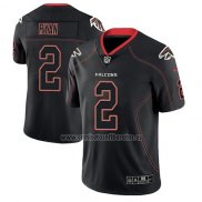 Camiseta NFL Limited Atlanta Falcons Matt Ryan Negro Color Rush 2018 Lights Out