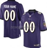 Camiseta NFL Limited Baltimore Ravens Personalizada Violeta