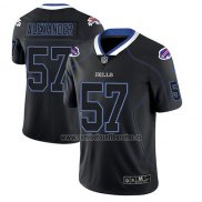 Camiseta NFL Limited Buffalo Bills Lorenzo Alexander Negro Color Rush 2018 Lights Out