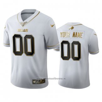 Camiseta NFL Limited Buffalo Bills Personalizada Golden Edition Blanco