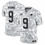 Camiseta NFL Limited Carolina Panthers Bryce Young 2024 Salute To Service Gris