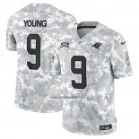 Camiseta NFL Limited Carolina Panthers Bryce Young 2024 Salute To Service Gris
