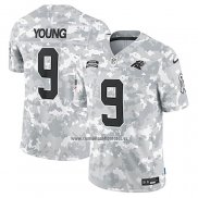 Camiseta NFL Limited Carolina Panthers Bryce Young 2024 Salute To Service Gris