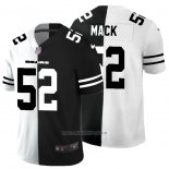 Camiseta NFL Limited Chicago Bears Mack White Black Split