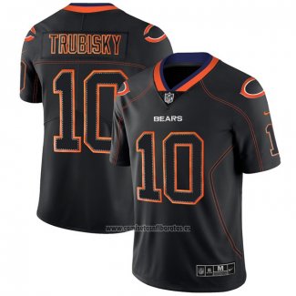 Camiseta NFL Limited Chicago Bears Trubisky Lights Out Negro