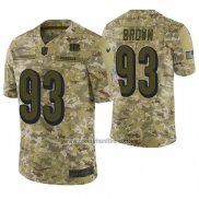 Camiseta NFL Limited Cincinnati Bengals Andrew Brown 2018 Salute To Service Camuflaje